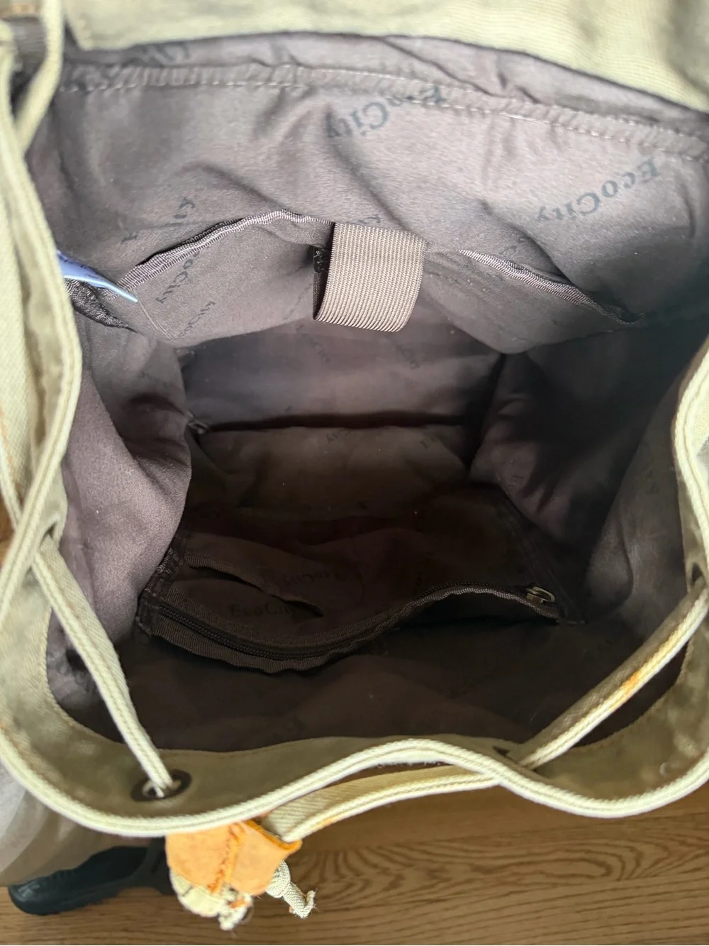 Vintage Canvas Backpack Leather Rucksack Knapsack Tote Satch